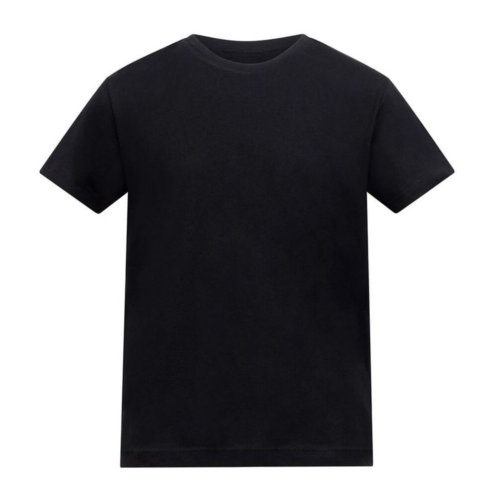 Awdis Childrens/Kids Plain T-Shirt / Deep Black